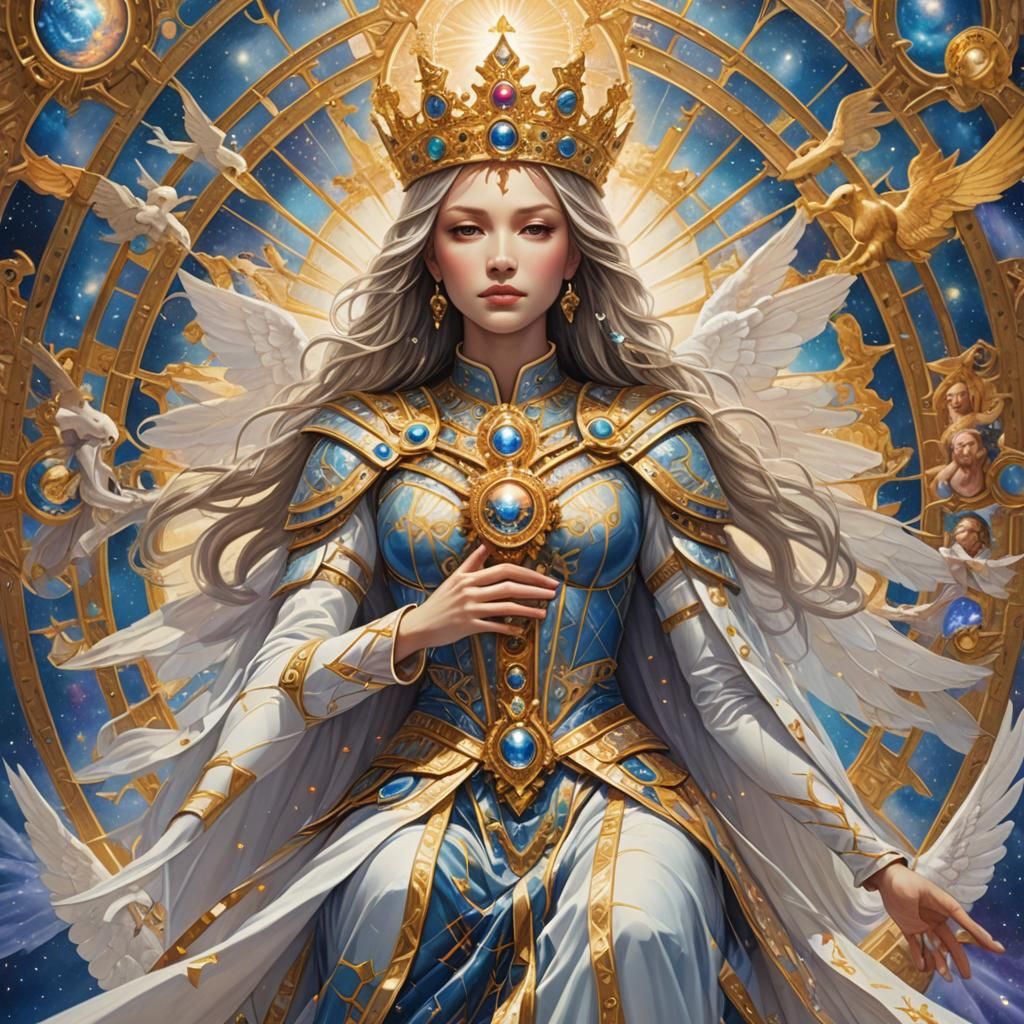 Hyperdimensional Queen of Heaven Digital Art