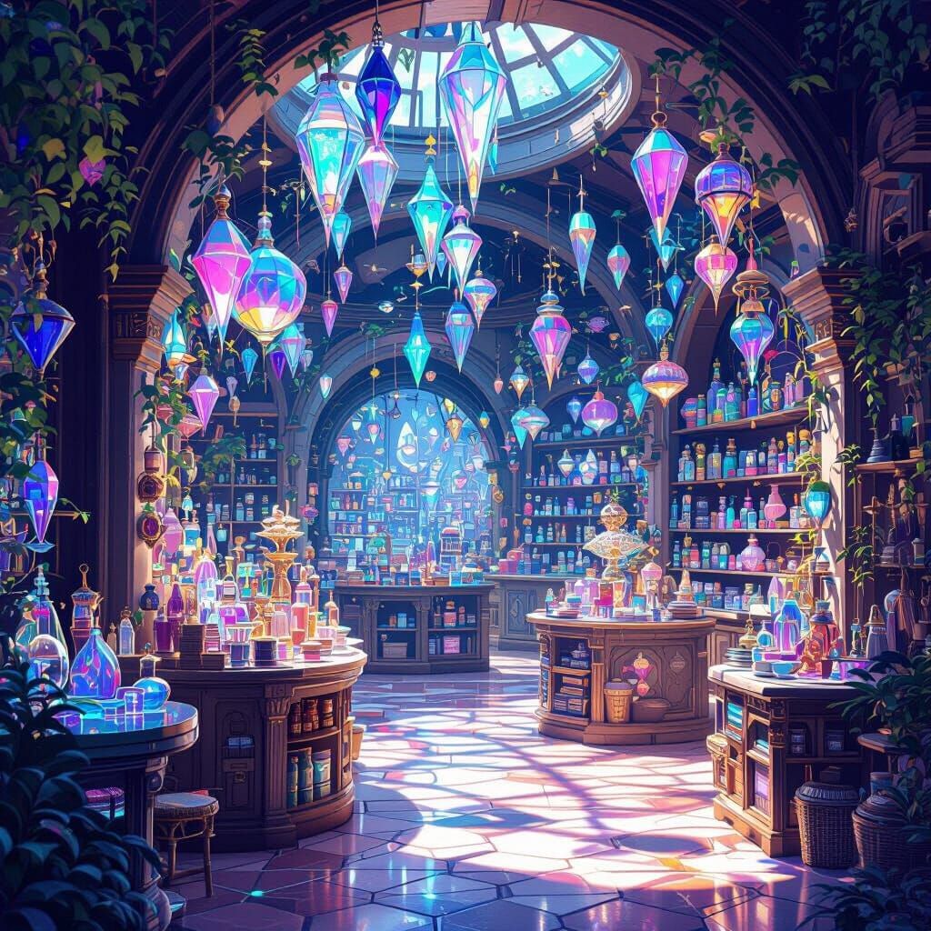 Dragonfly's Prismarine Shop: Whimsical Fantasy Establishment