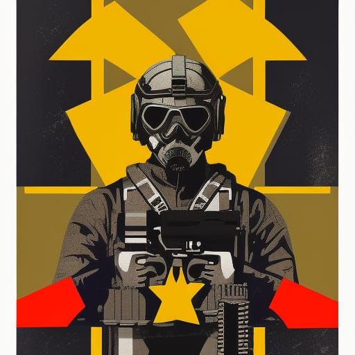 Call of Duty in Pop Art Style
