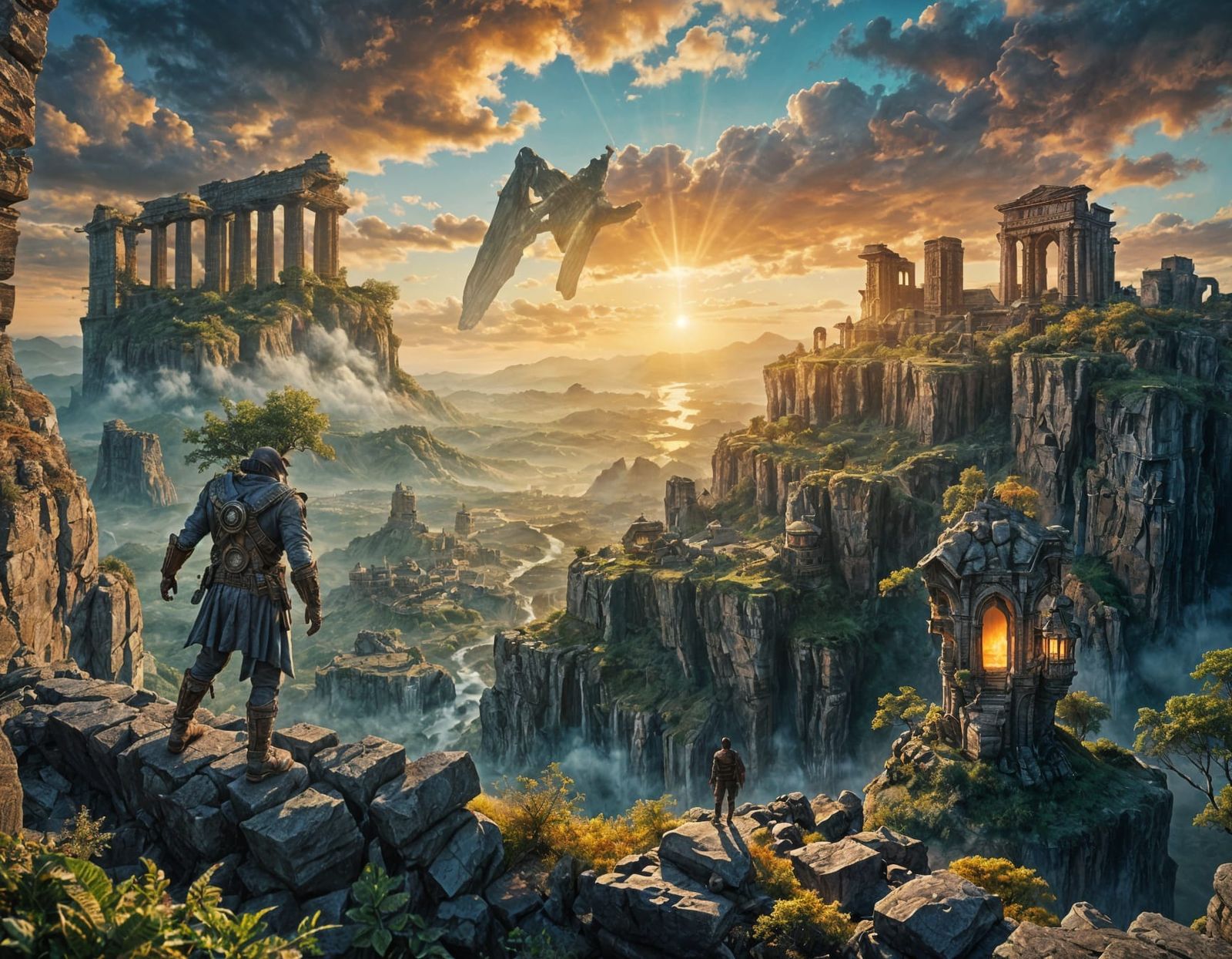 Dramatic Digital Painting with Atmospheric Details