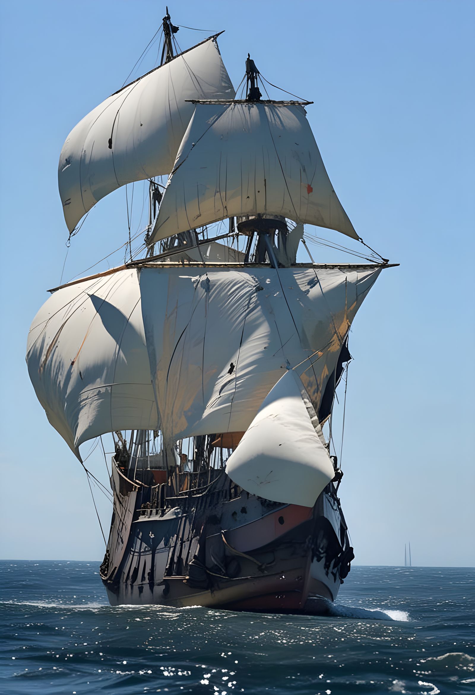 Hernán Cortés' ship Caravel, 1519