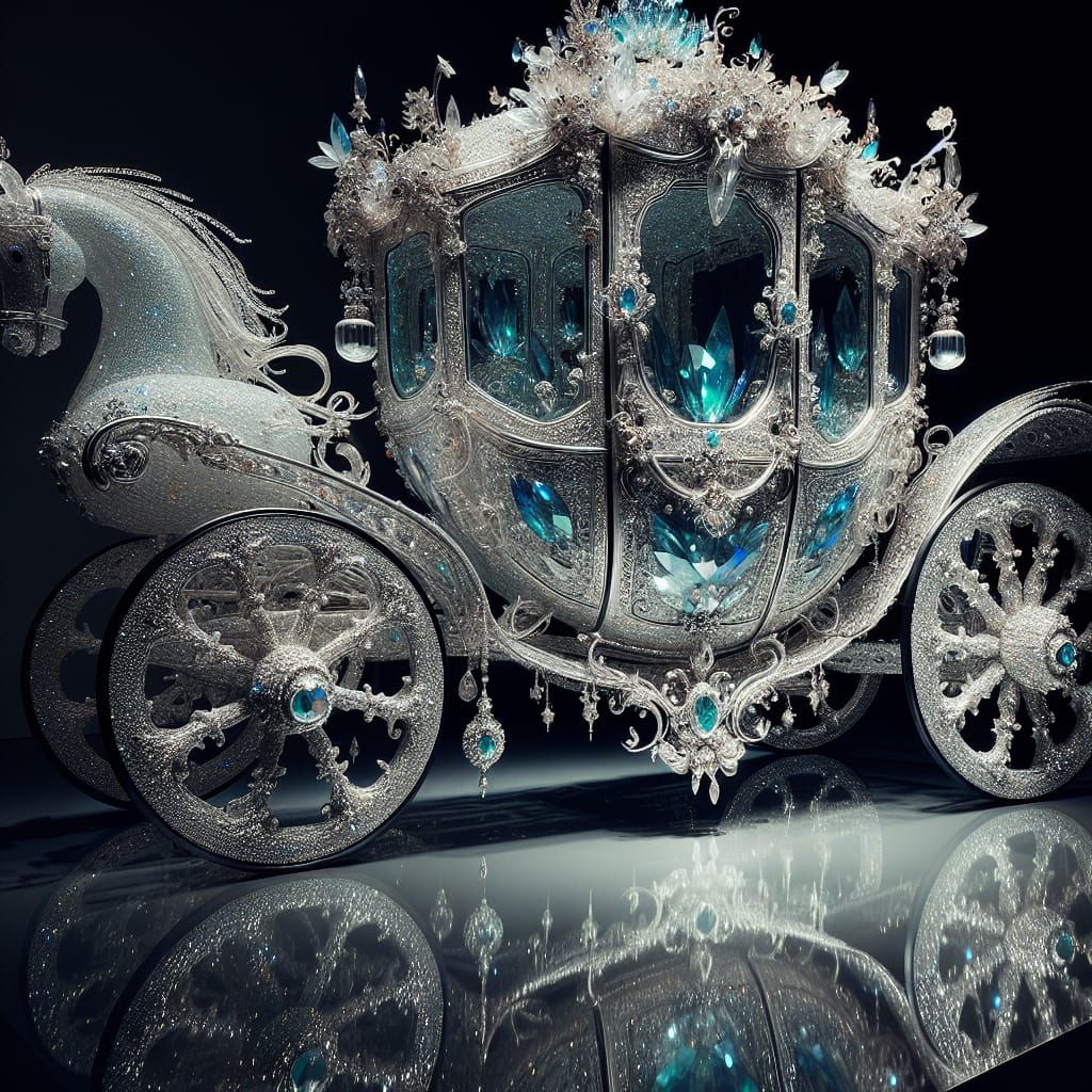 Ethereal Crystal Coach Fit For a Fairytale