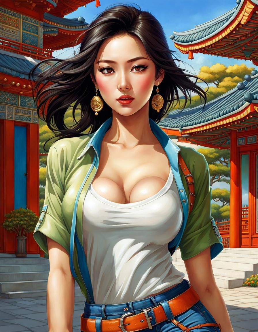 Beautiful korean woman