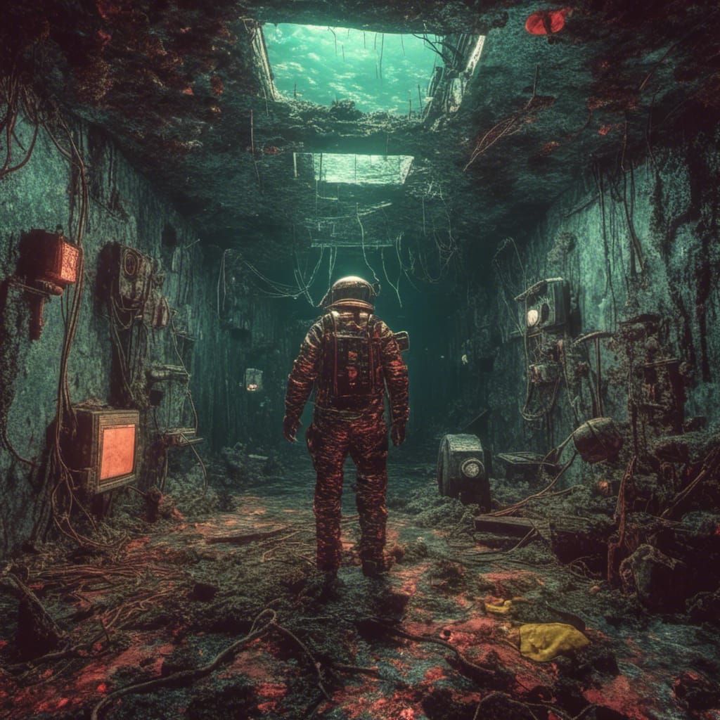 Surreal Submechanophobia Simulation of Sunken Suburb