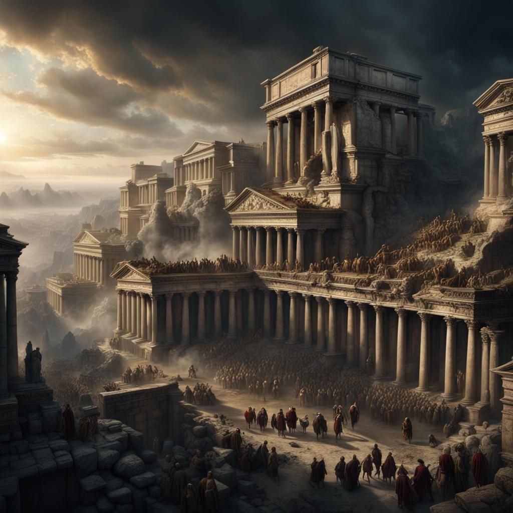 Epic Roman Conquest: A Digital Matte Painting