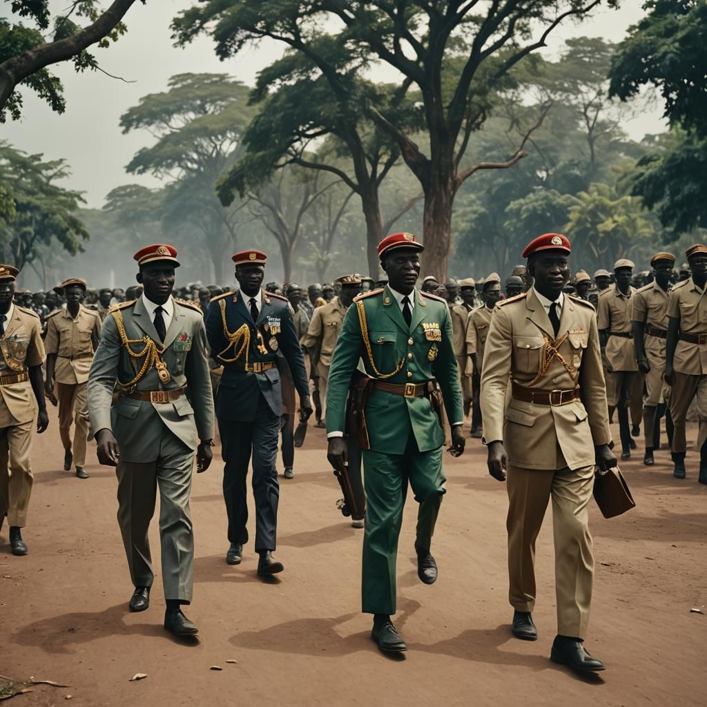 Ghana Independence: A Cinematic Film Still