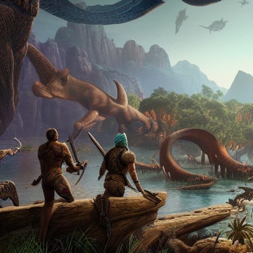 Ark Survival Evolved: Detailed Matte Painting