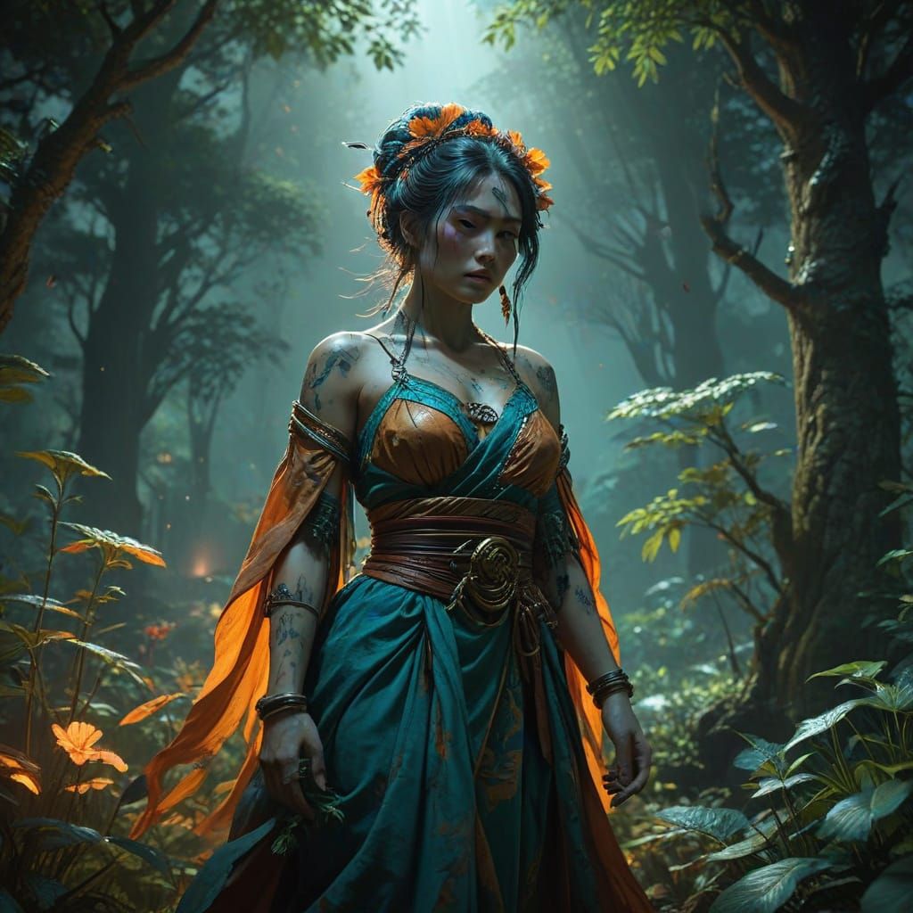 Historical Drama Scene in Dark, Atmospheric Style