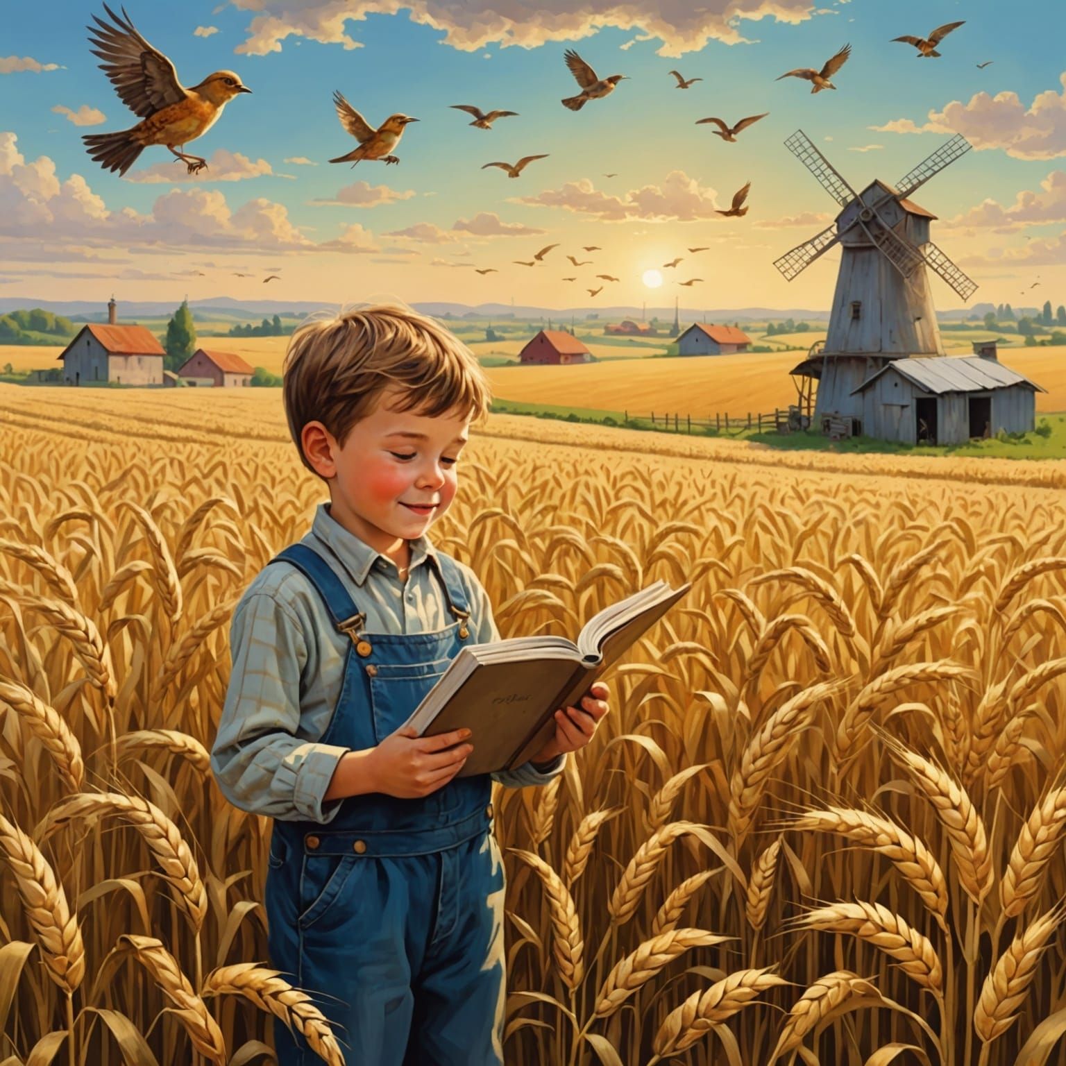 Child's Wheat Field Dream vs. Industrial Reality