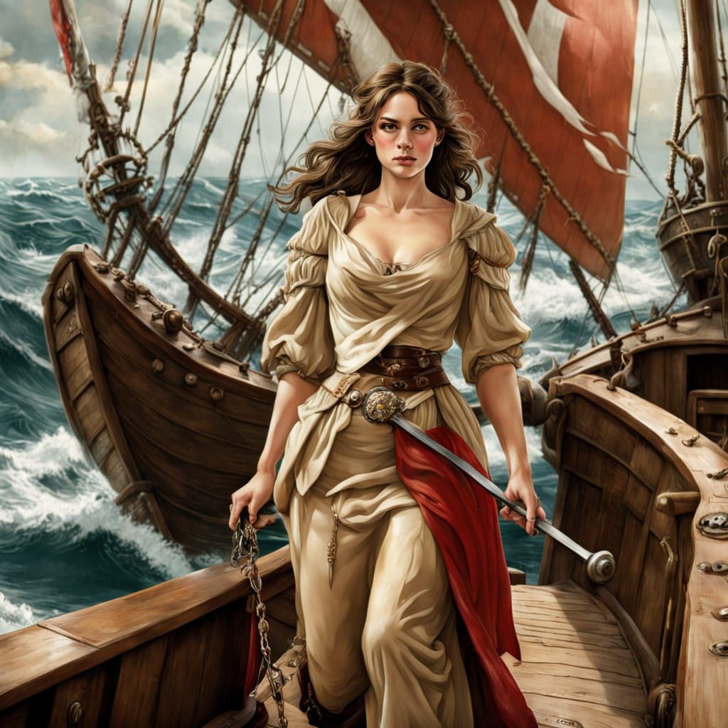 Mermaid Goddess Rises from the Ocean Depths