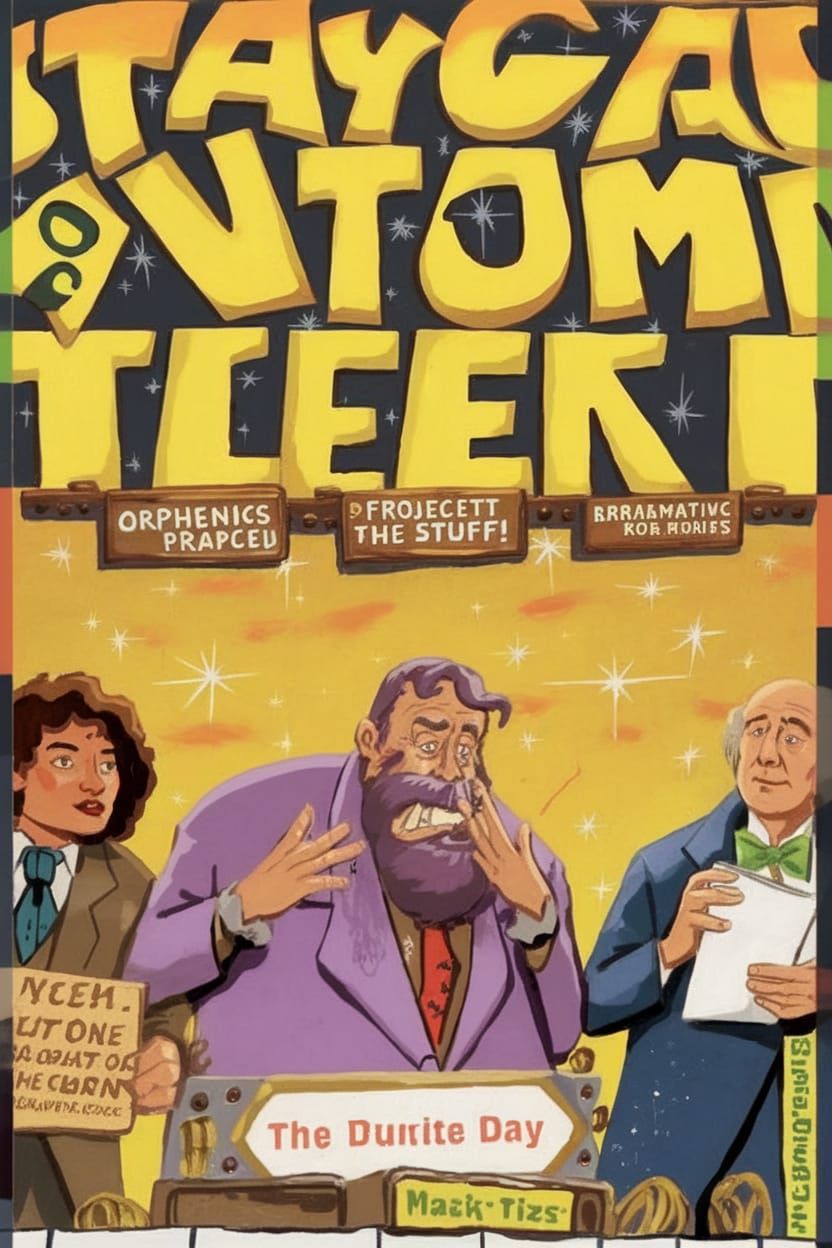 Ethereal Oracle Chaos Goddess in Vibrant Comic-Strip Style