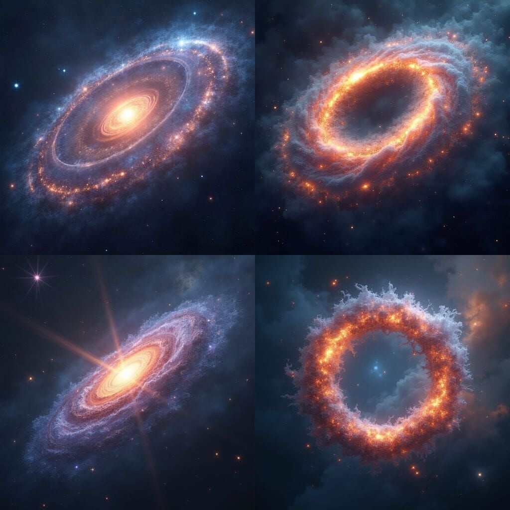 Cosmic Ring Galaxy in Einstein's Universe