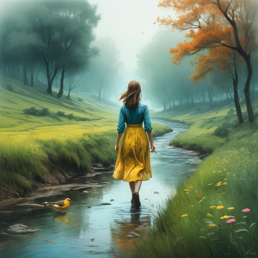 relaxing nature scene