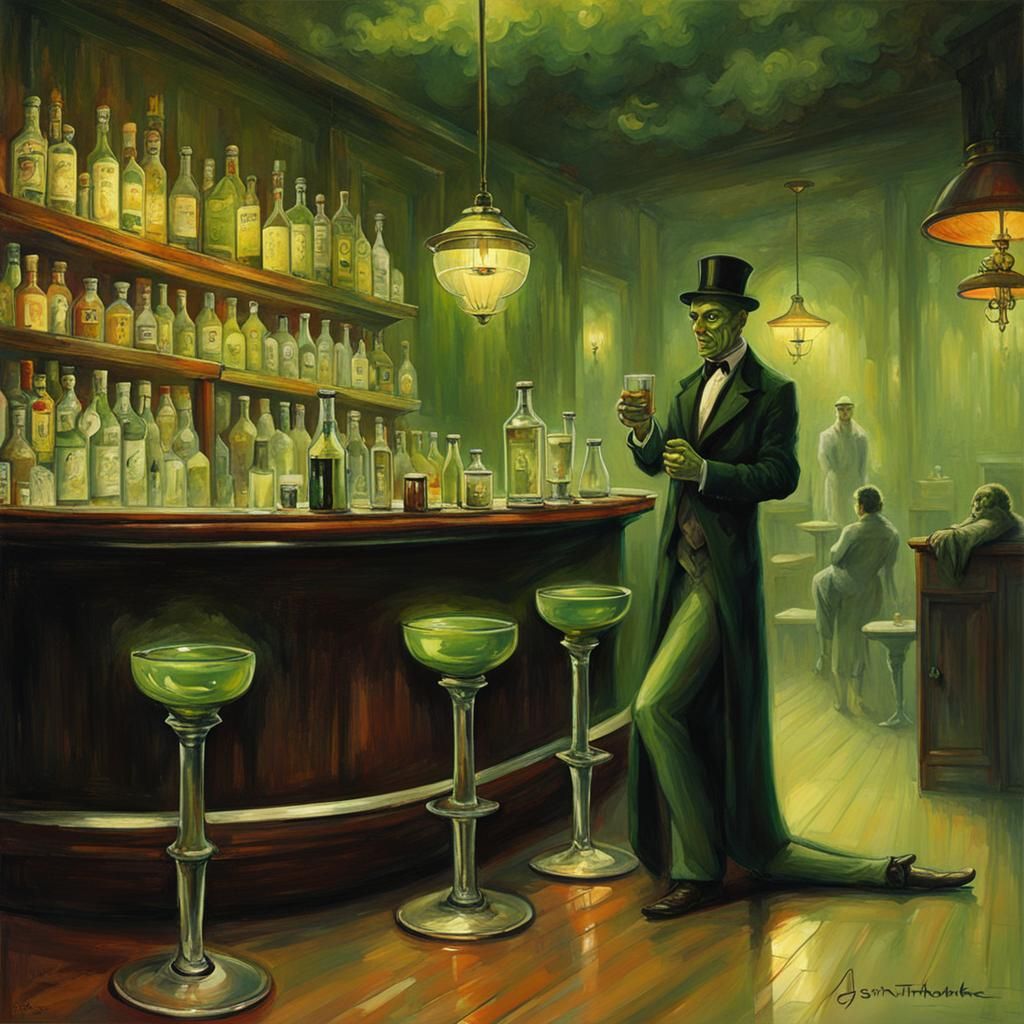 Sinister Absinthe Speak Easy Bar Scene