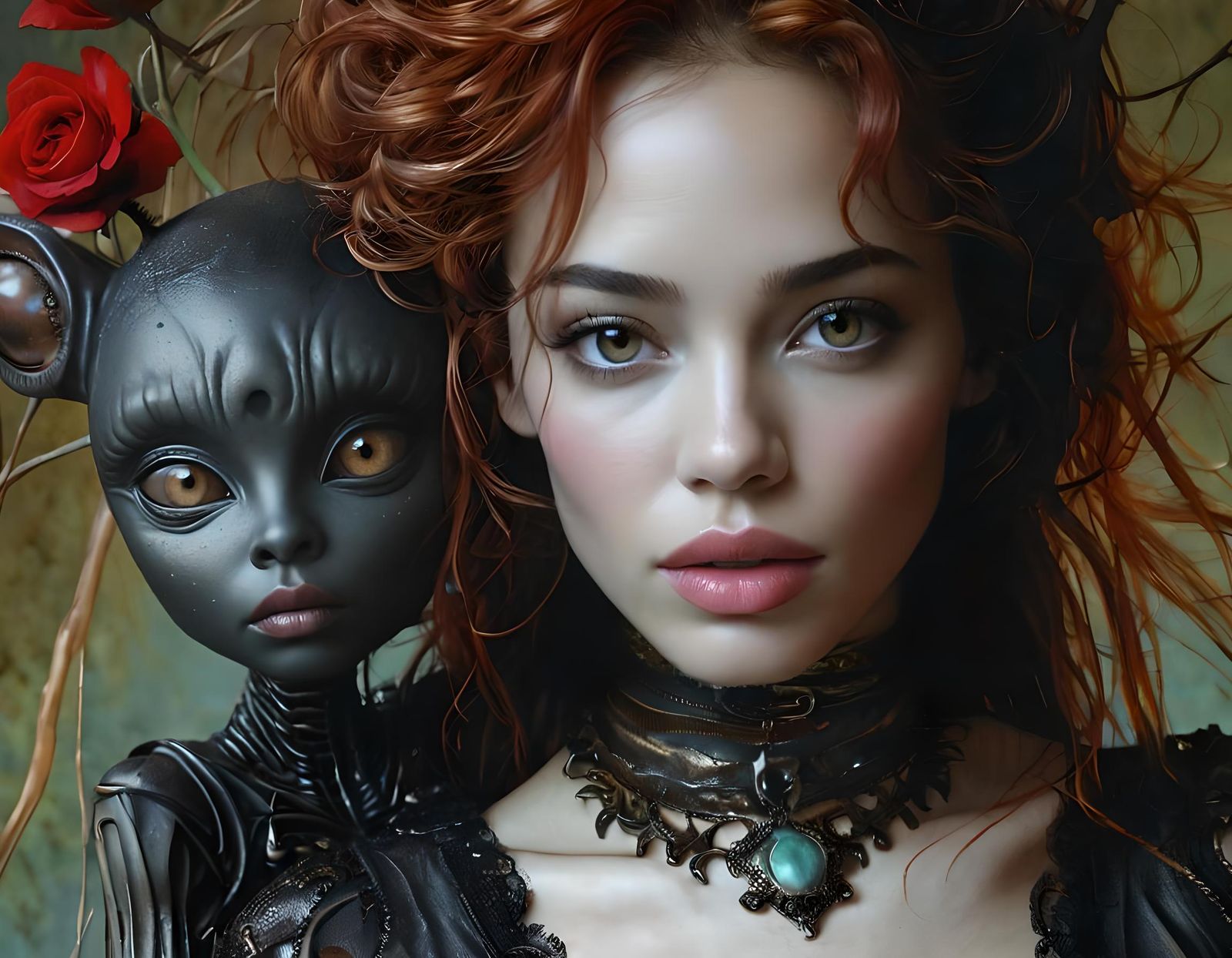 Clopencia (right) and Her New Friend, Votindafok