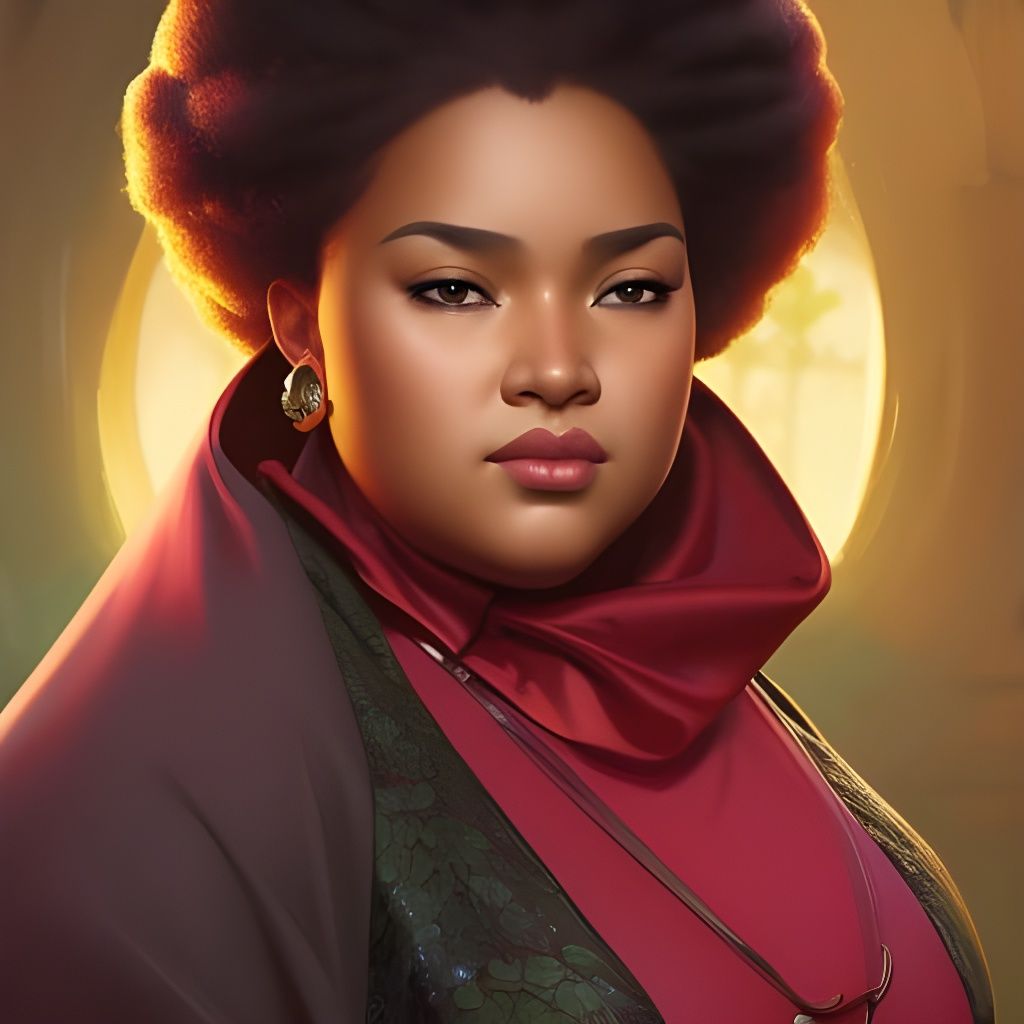 Fantasy Shopkeeper Portrait in Detailed Digital Art Style