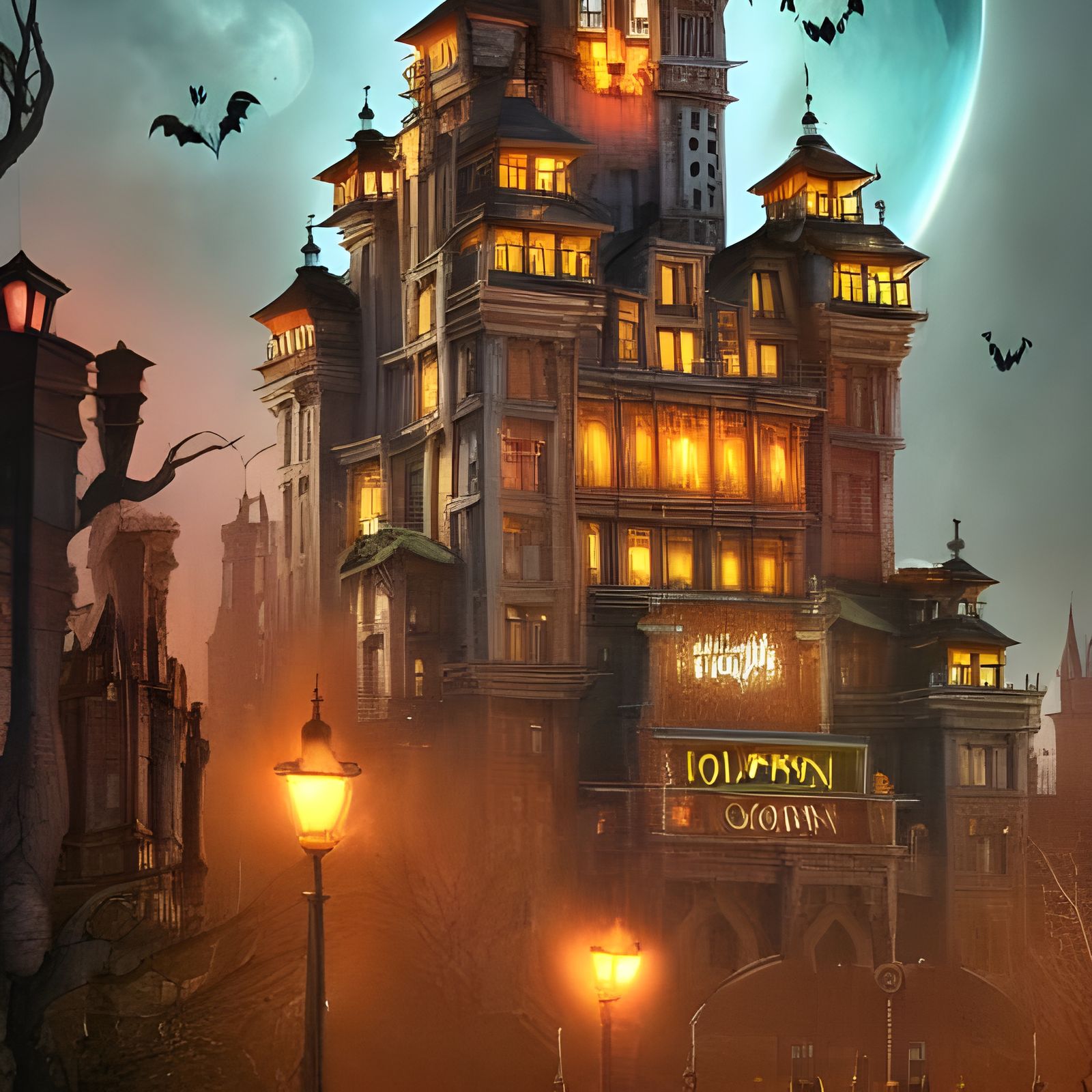 Halloween Ghosts at Disney's Tower of Terror