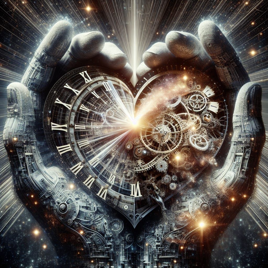 Ultrarealistic Hands Unravel Timeless Clockwork City in a Lo...