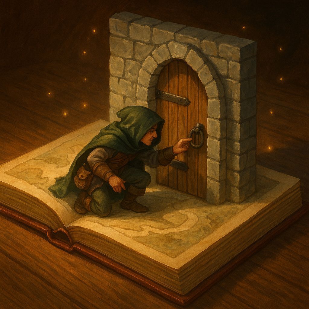 Whimsical Dungeons & Dragons Pop-up Book Scene in Painterly ...