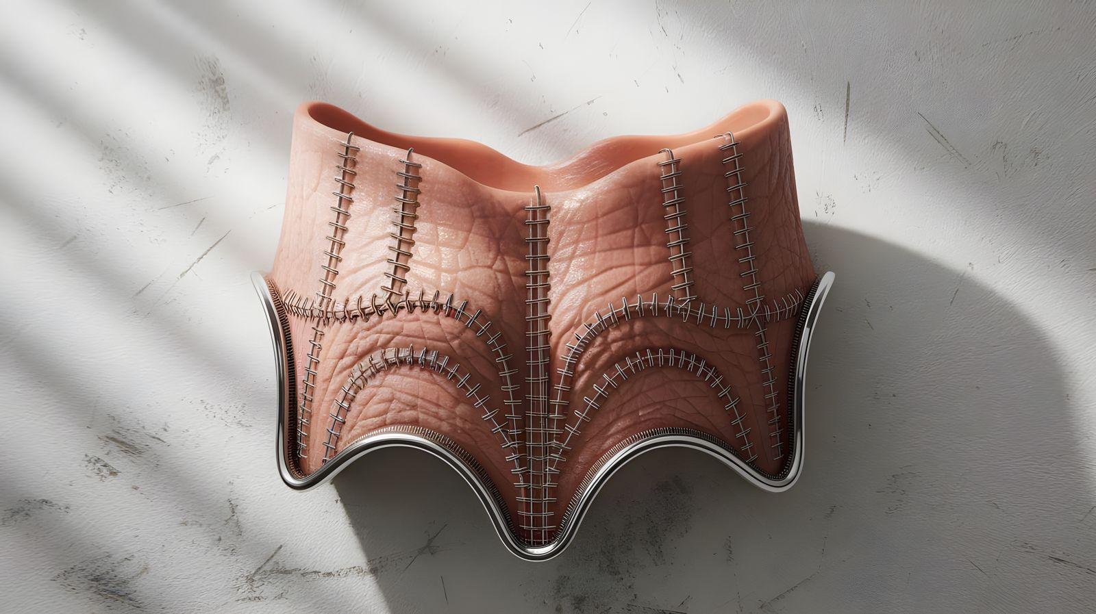 Anatomic Skin Dissection on Canvas, Technical Drawing