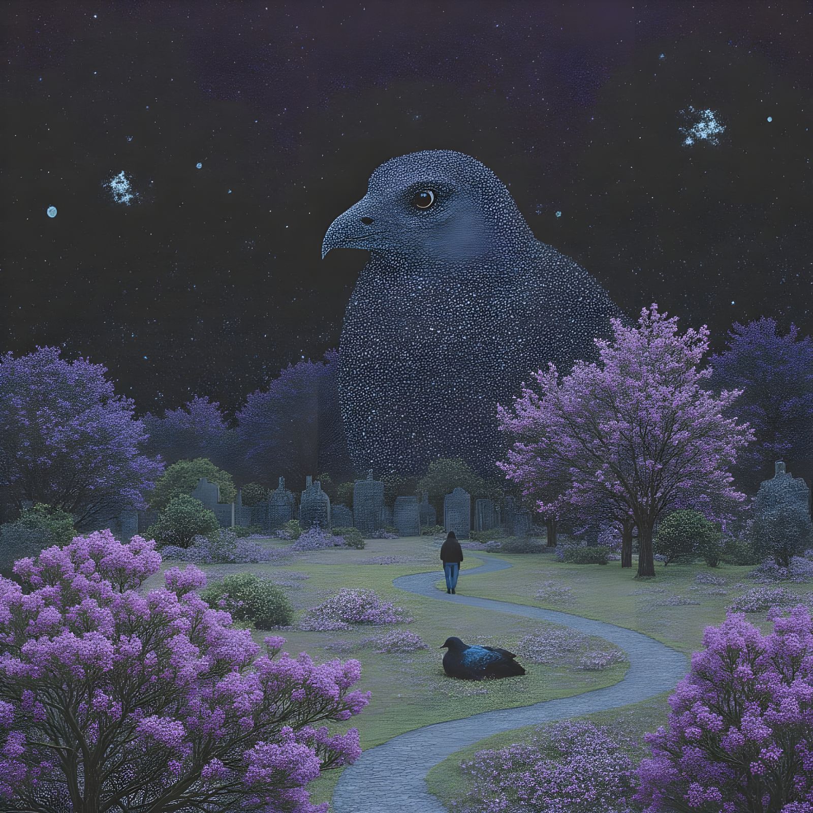 Cemetery Crows and Dark Magic: A Gothic Scene