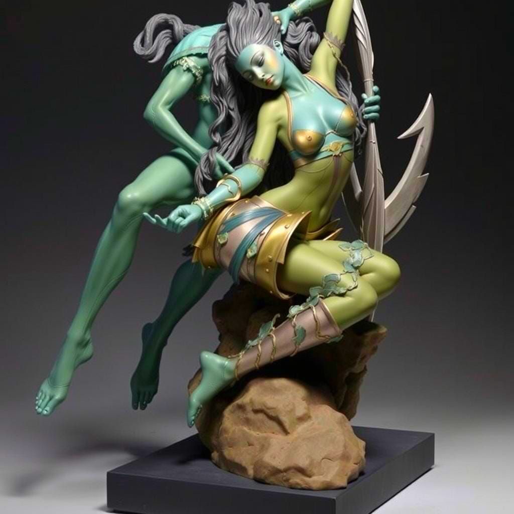 AI-Generated Digital Sculpture