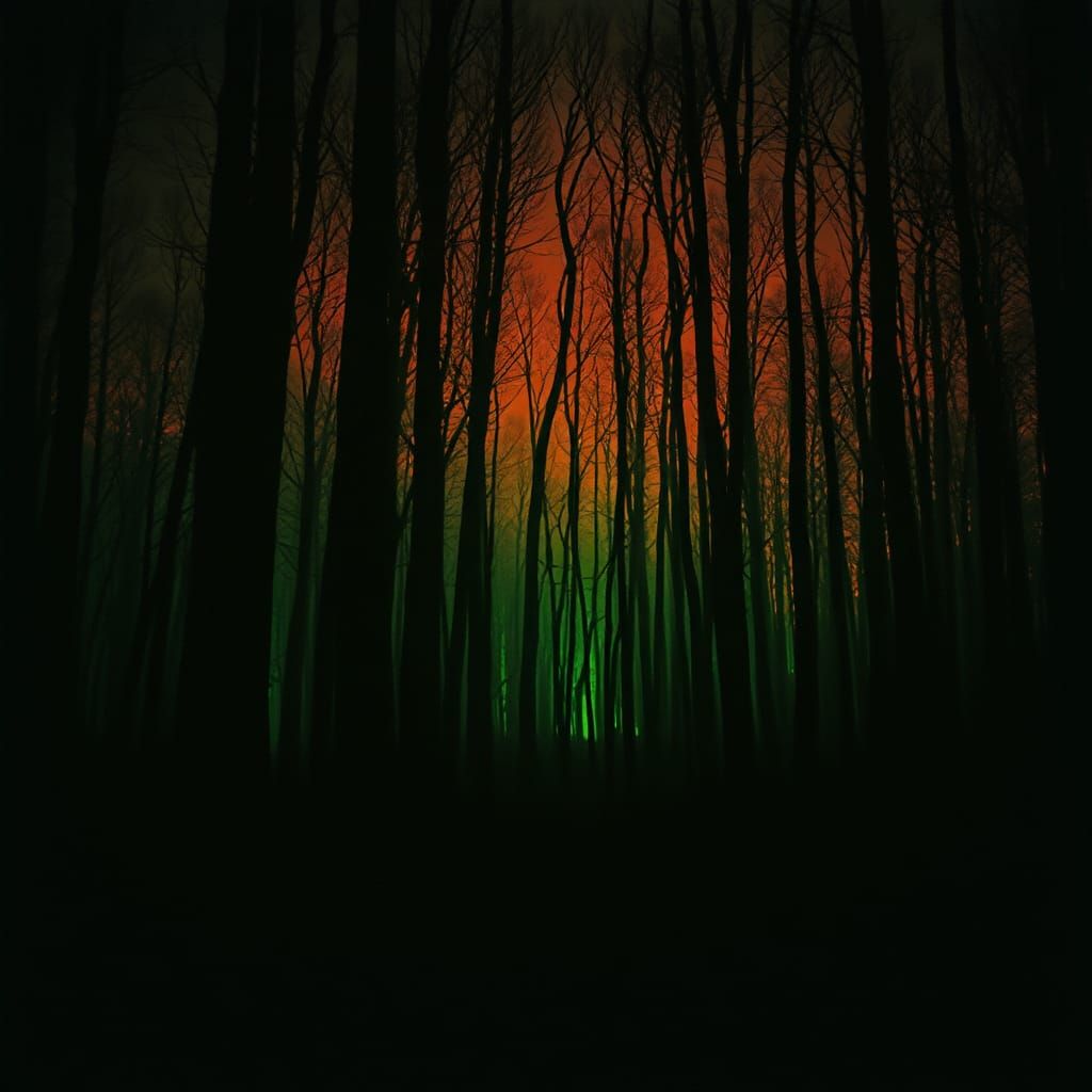 Eerie Forest Inspired by Henson and Lynch