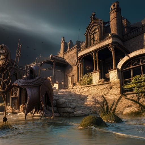 Fantastical Ghosts in Detailed Matte Painting