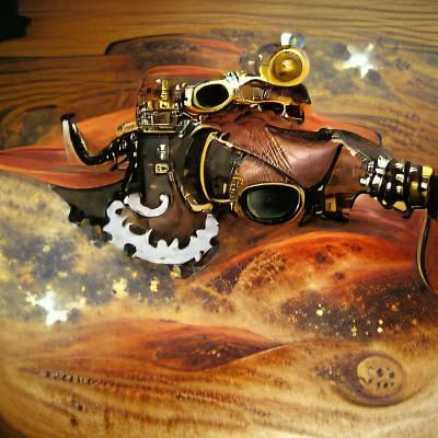 Space Cowboy in Steampunk Style