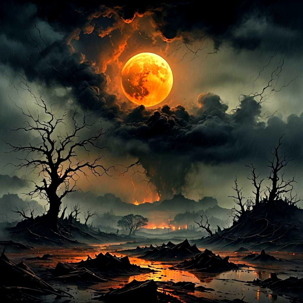Black Moon Creating Darkness From Sullen Ash