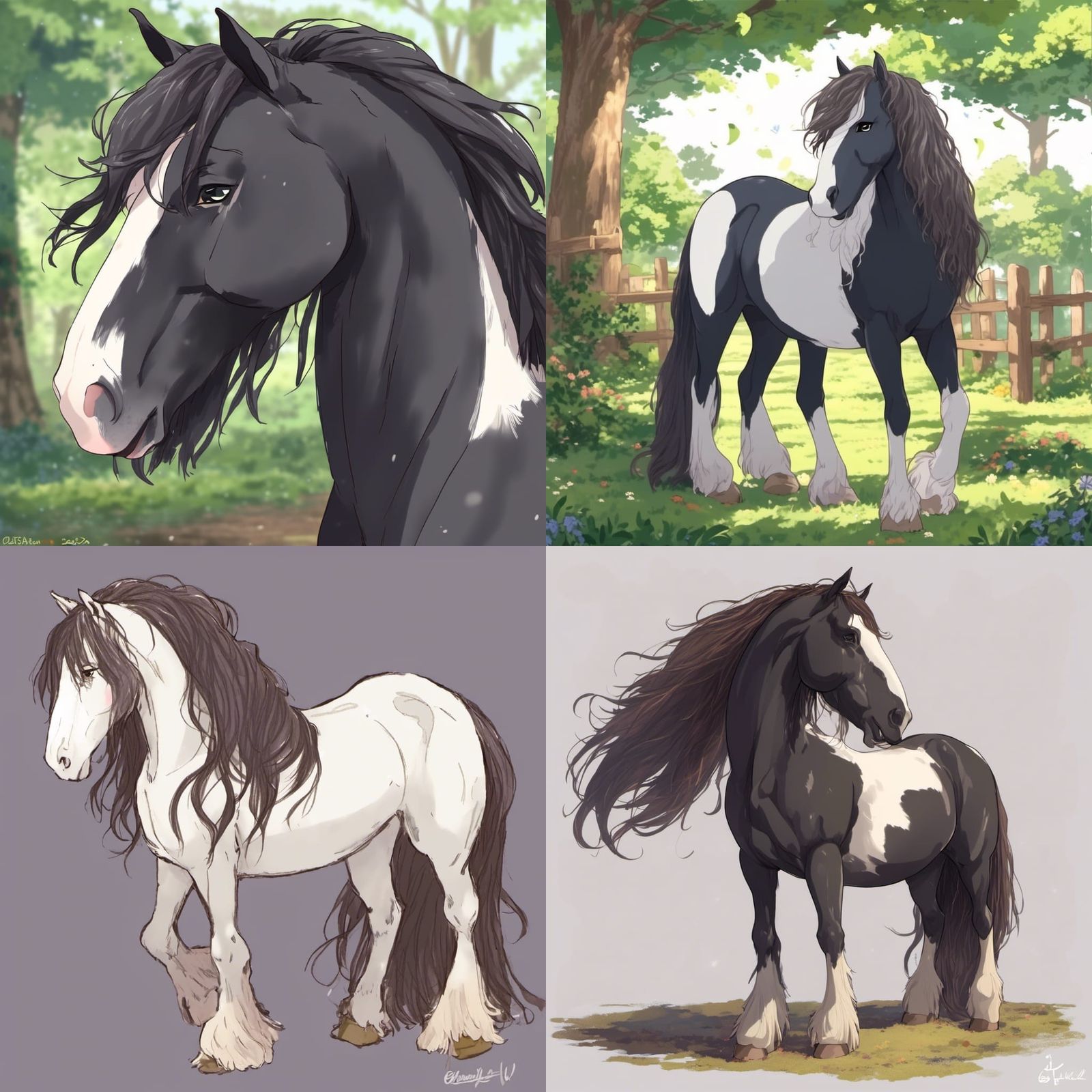 Anime horses
