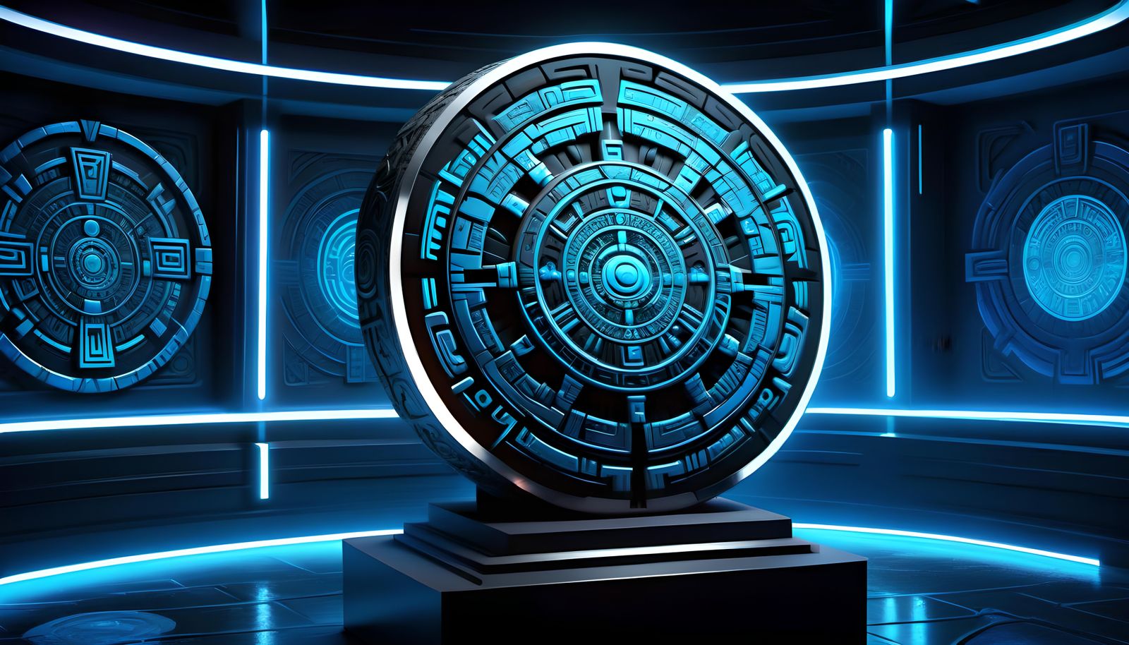 Futuristic Aztec Calendar (Continued)