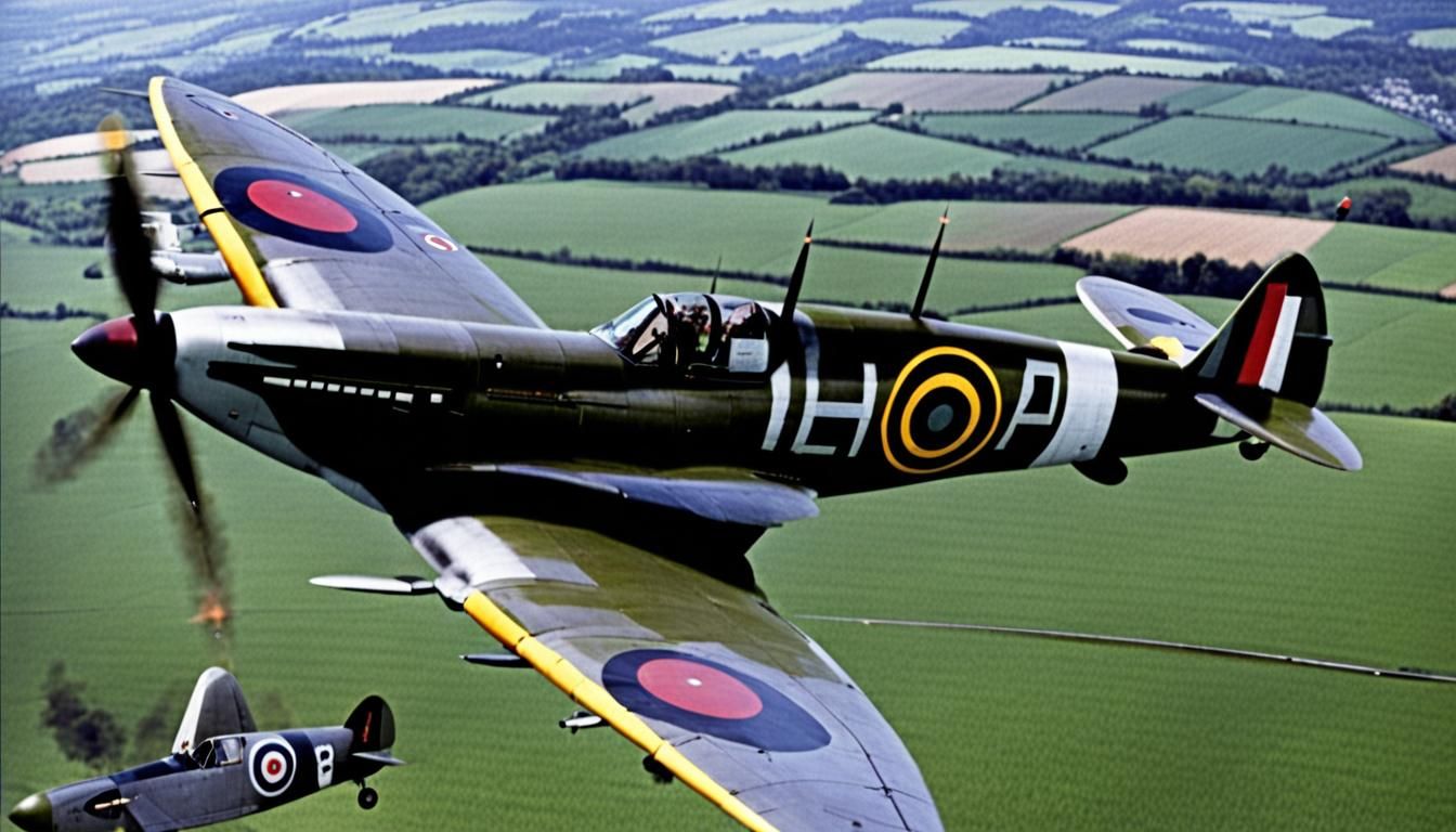 Spitfire in Battle of Britain Dogfight, 1940