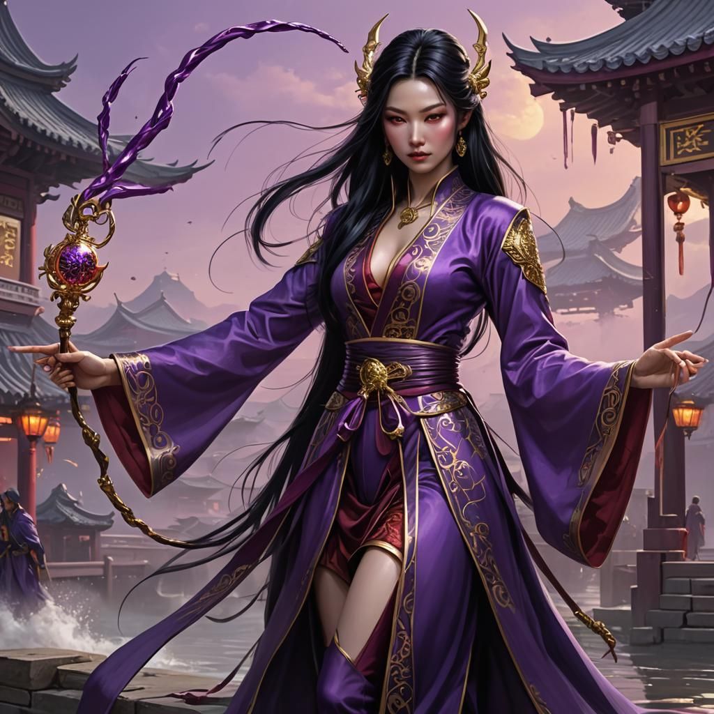 Violet Spider Cultivator with Electric Whip