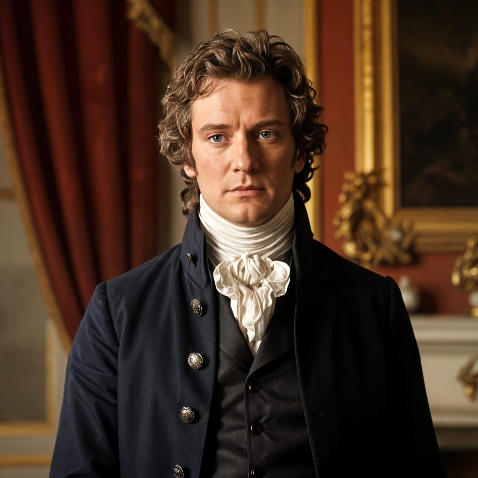Regency Gentleman Actor as Serious Proud Man