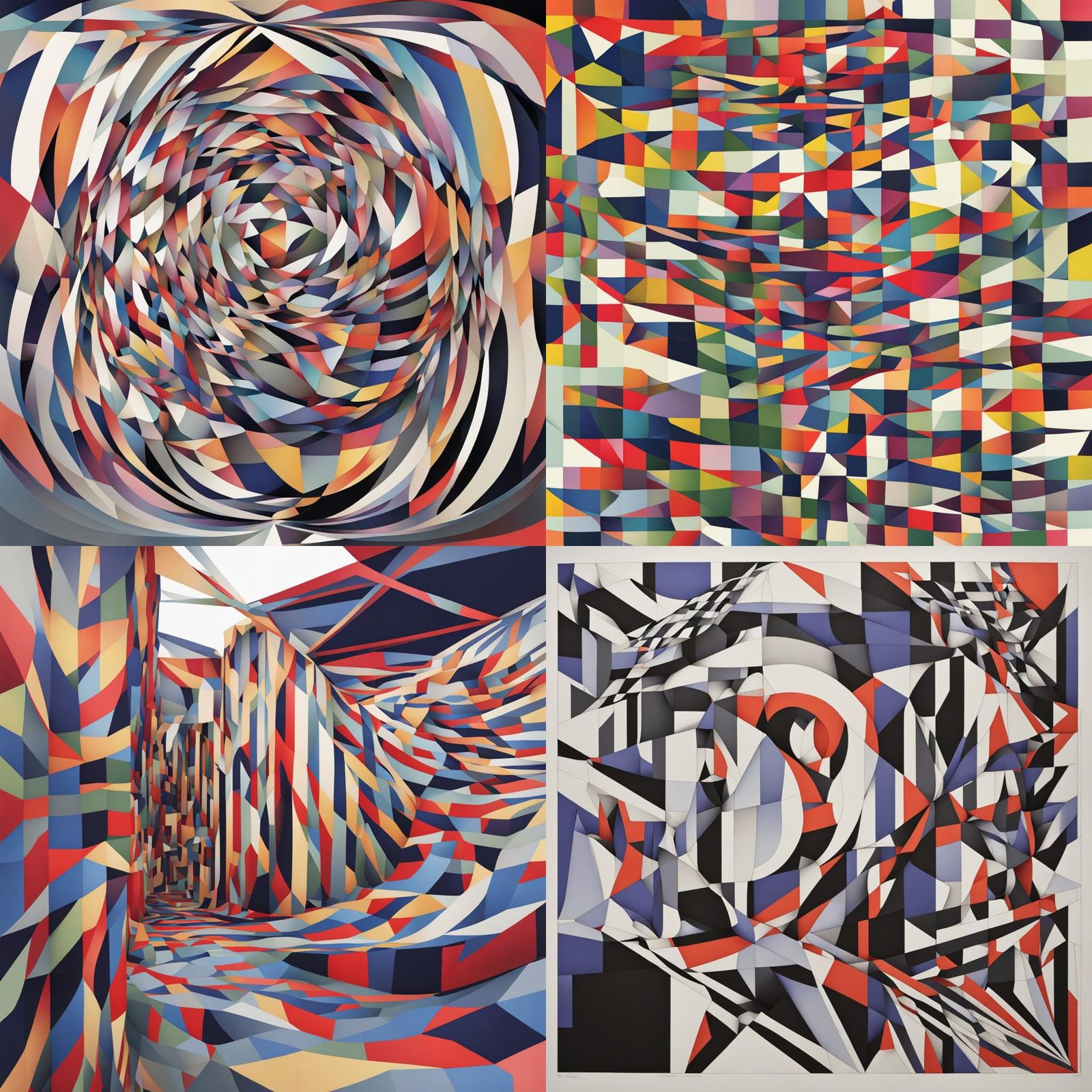 Abstract Vorticism Inspired Composition