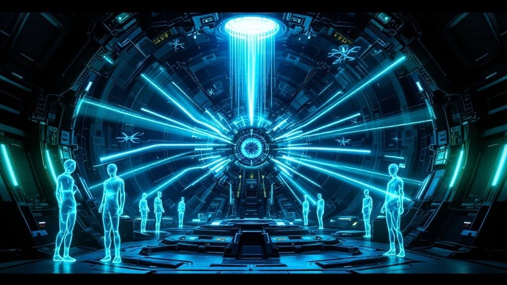 Starfleet Engineers Monitor Transwarp Core Activation in Han...