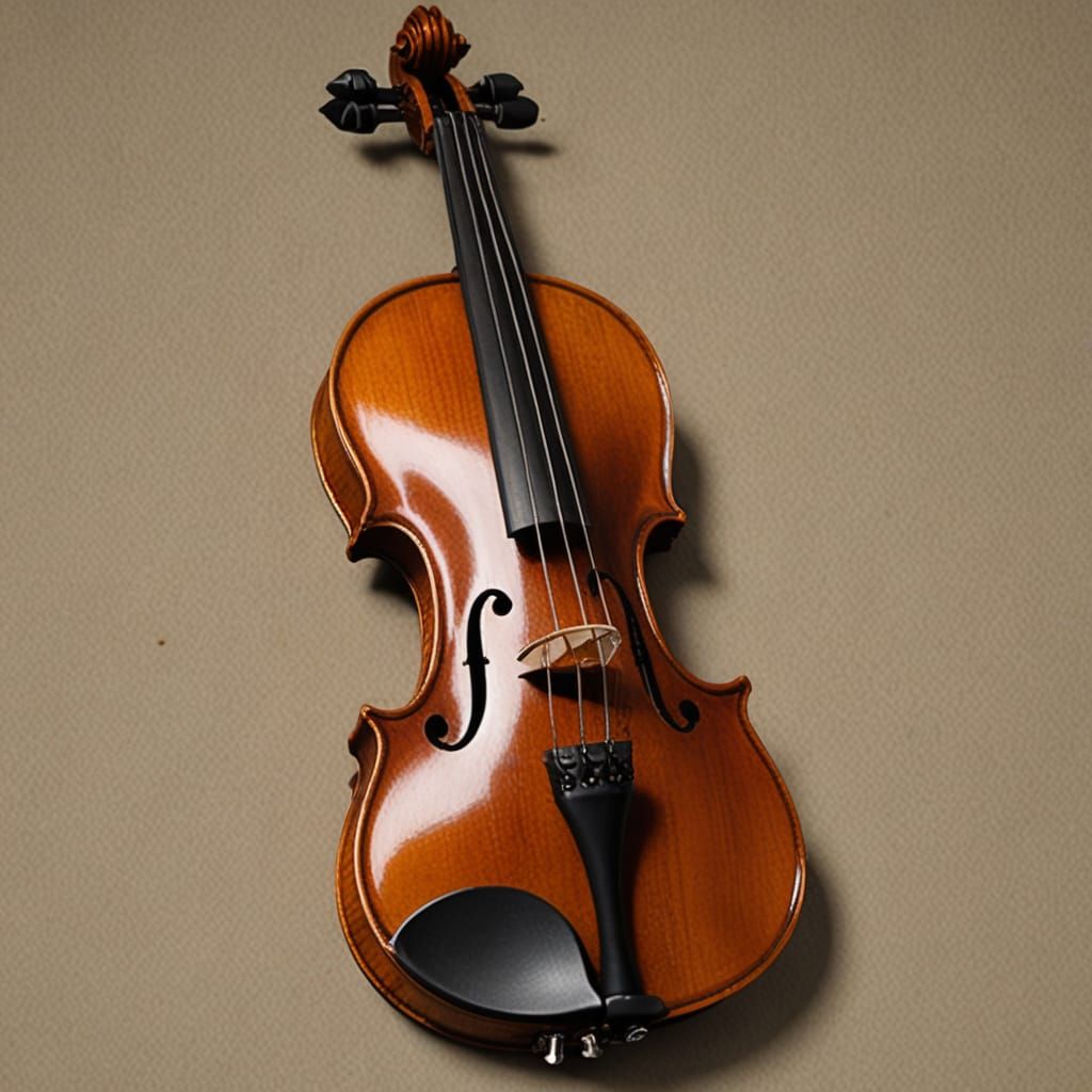 Realistic Violin Portrait