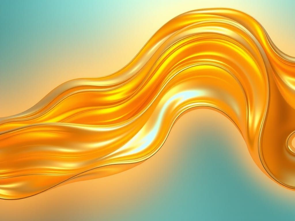 Cerulean Goddess in Iridescent Gold