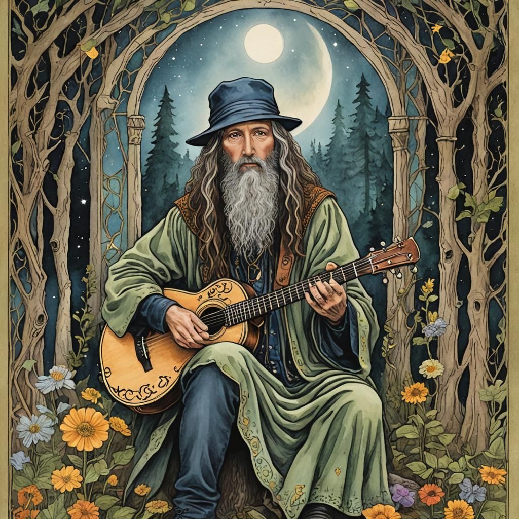 Rick Davies as The Hermit Tarot Card