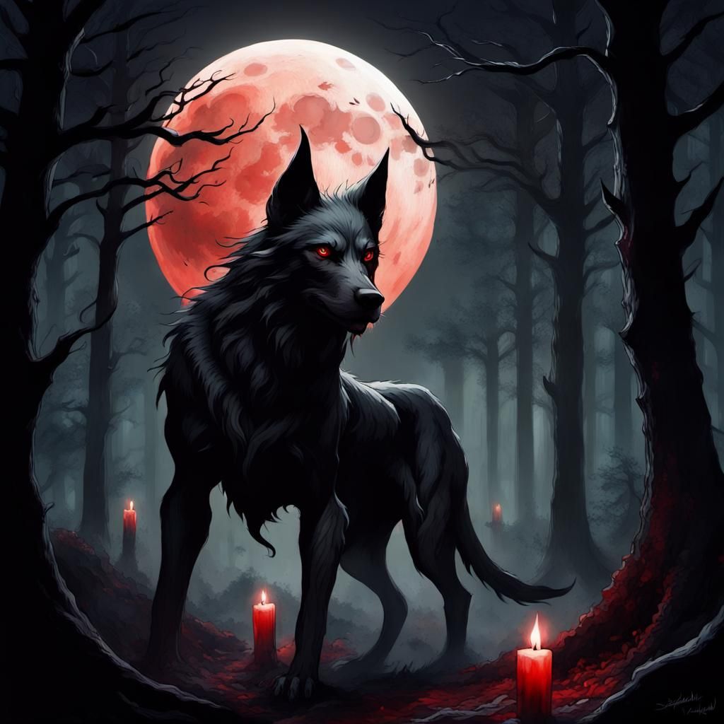 Hellhound Stalks on Blood Moon Night