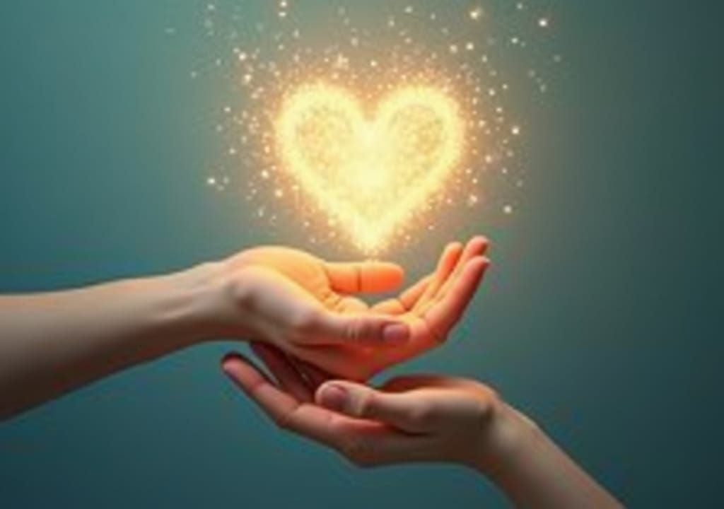 Ethereal Heart: Compassion and Connection in Digital Art