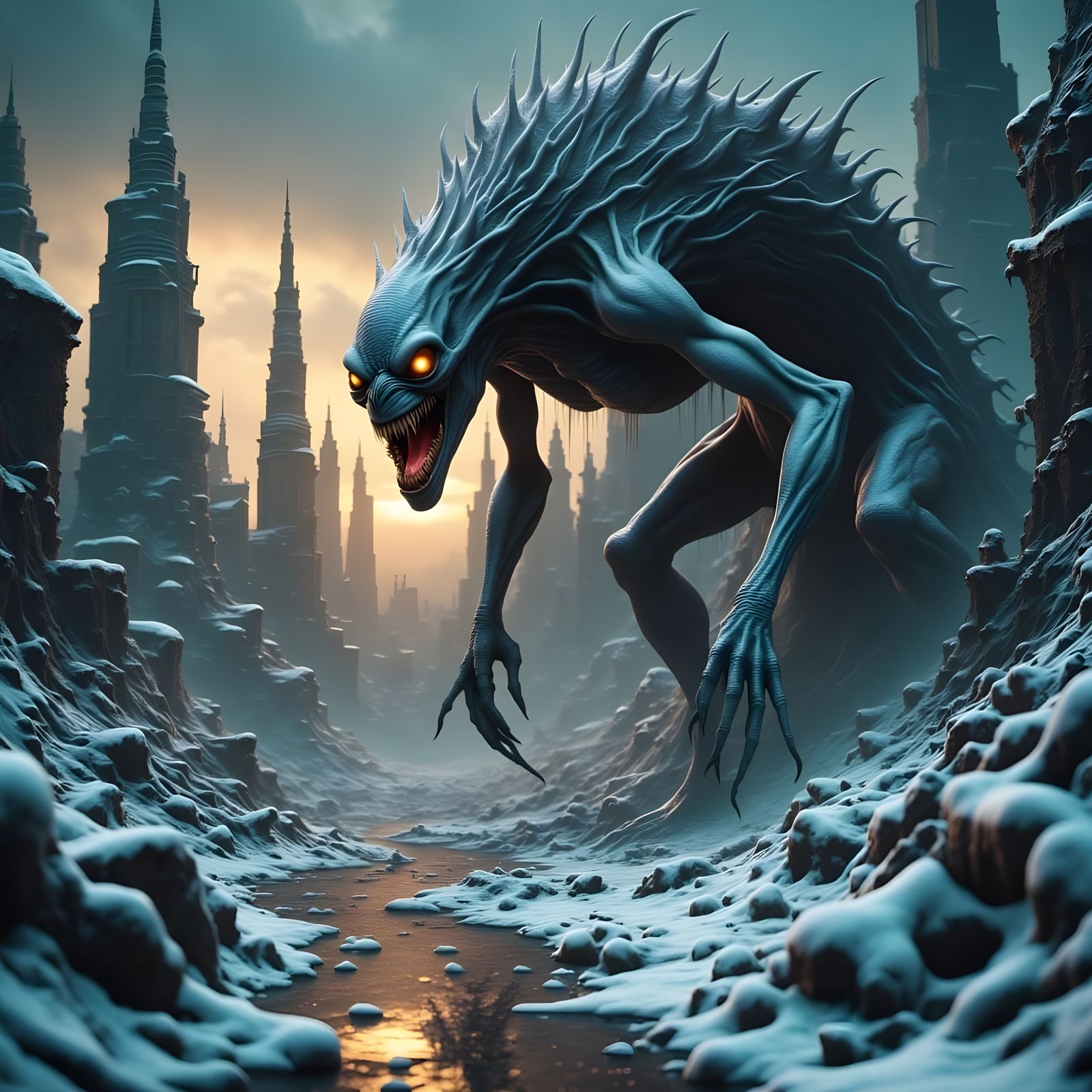 Horrifying Winter Apocalypse in Realistic Urban Decay