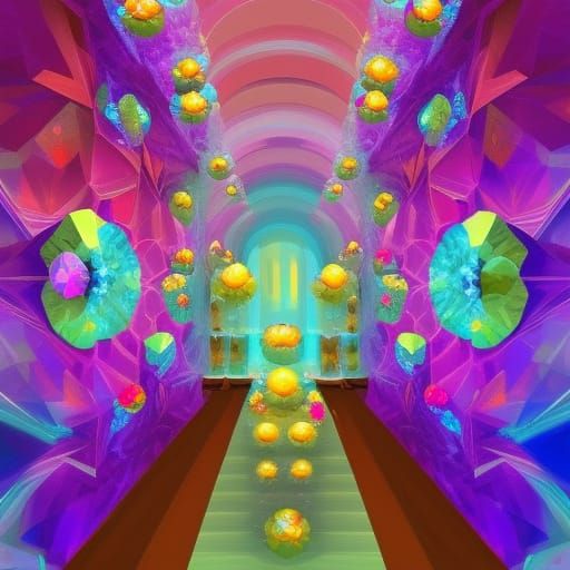 Step into the mystical world of crystals and create an AI-ge...