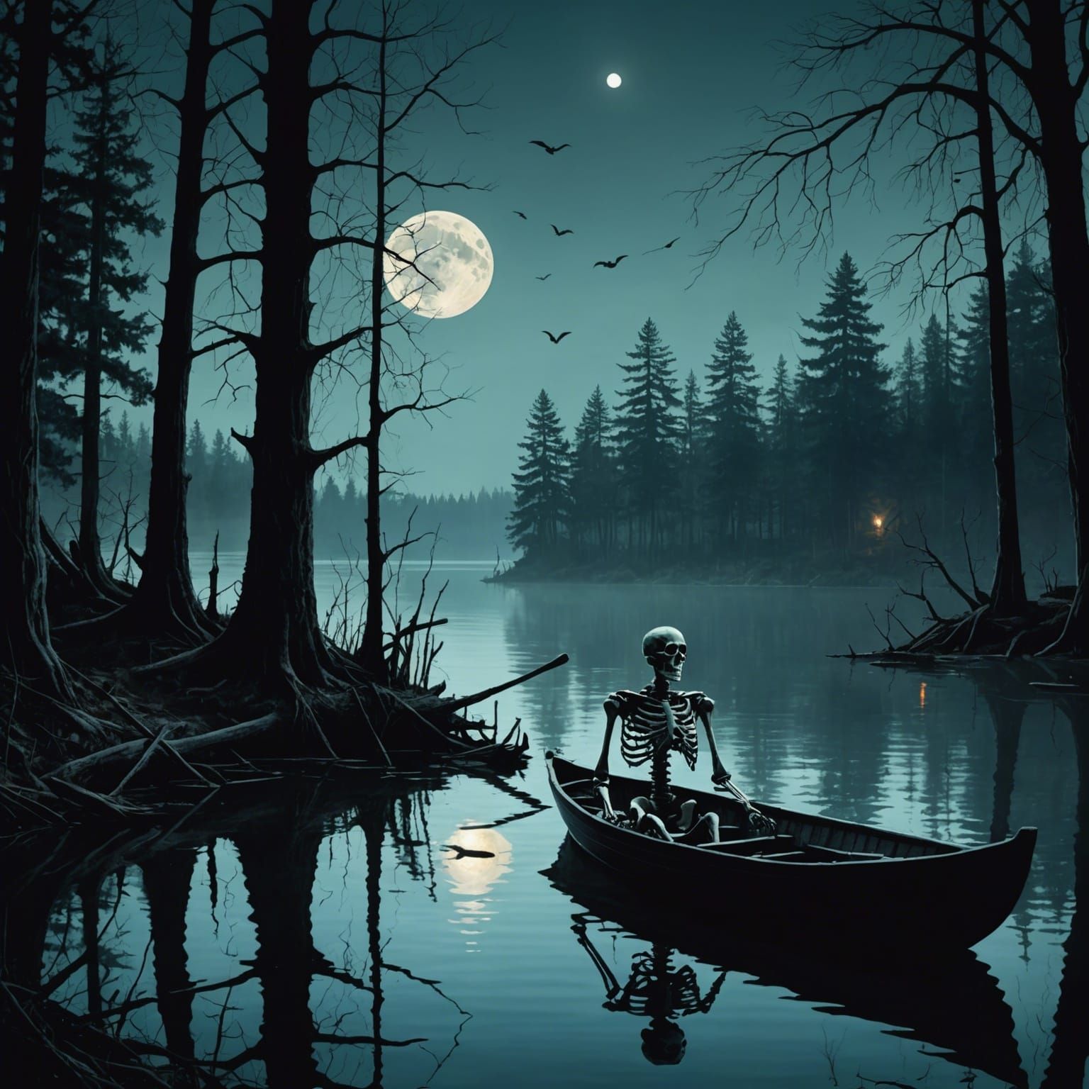 Skeleton on Lake Shaa: A Chilling Spectacle