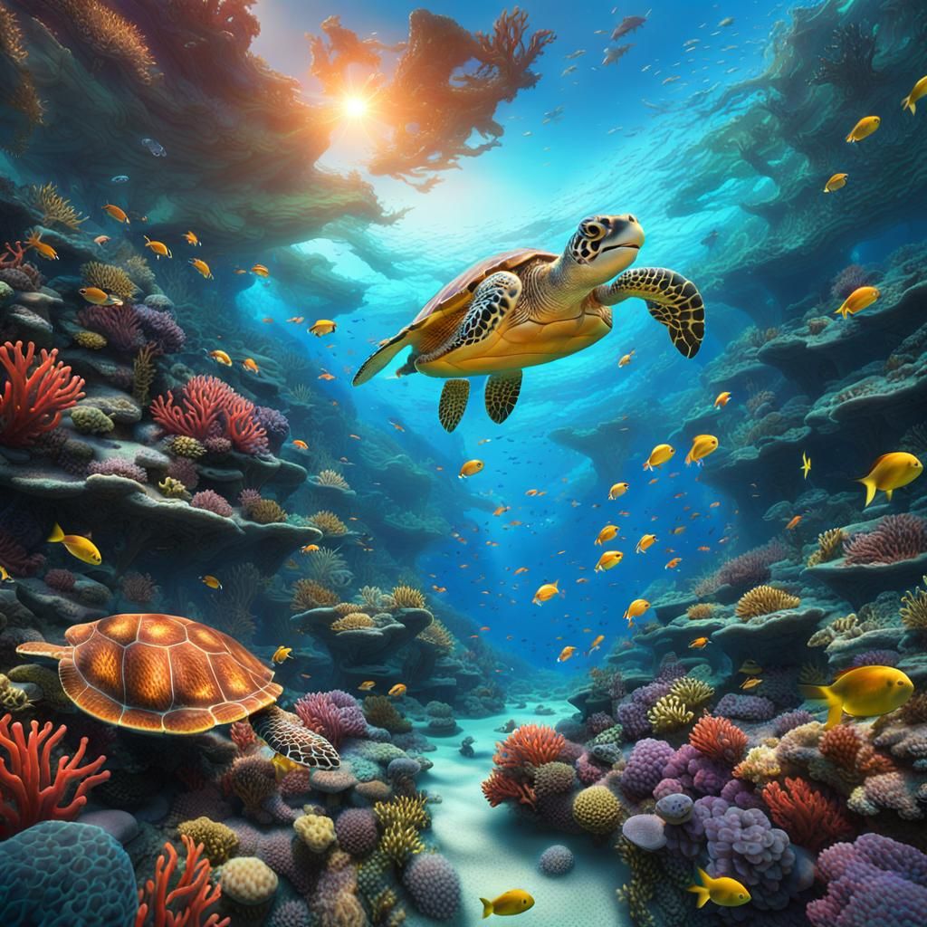 Vibrant Coral Reef Fantasy in Unreal Engine 5