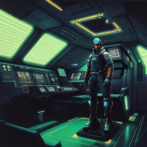 Alien Pilot on Battleship Yamato in Space Opera