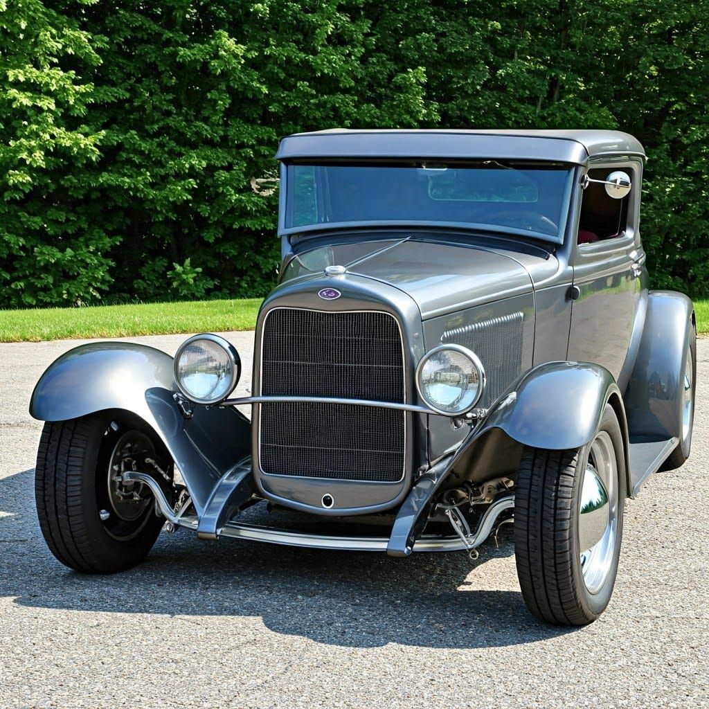 Metallic Grey 1923 Ford T-Bucket Hot Rod