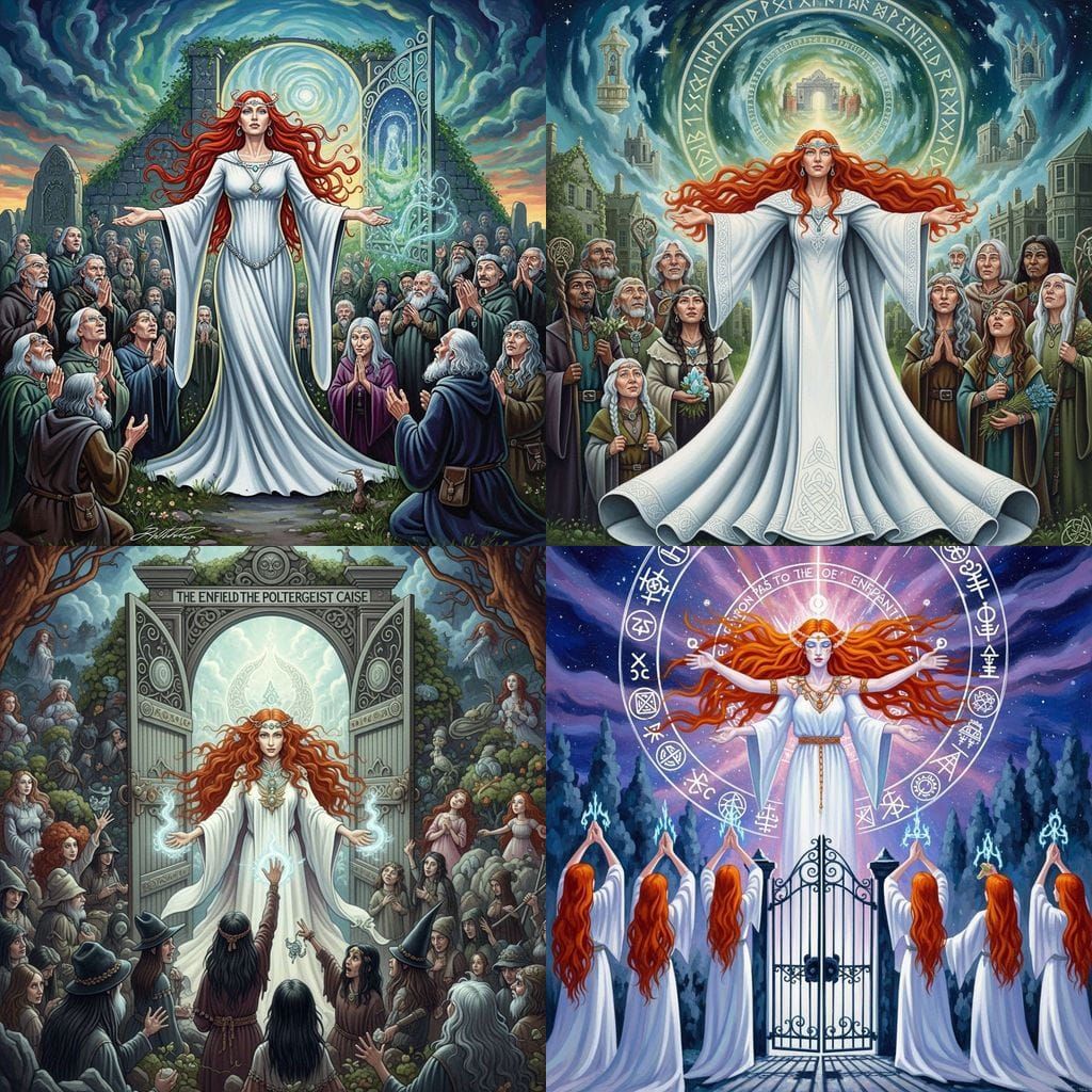 Celtic Goddess and Coven Open Gate to Past