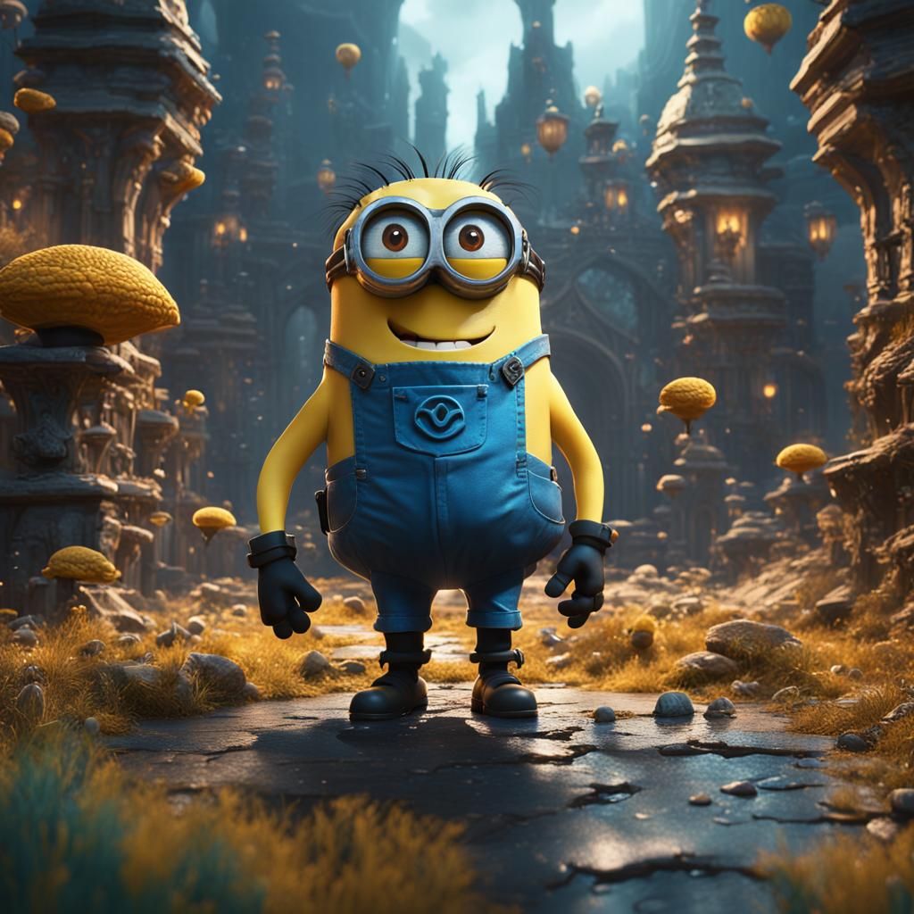 Detailed Minion Fantasy Concept Art in Deep Color